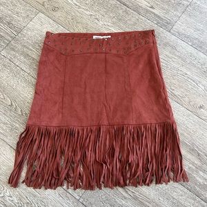 Idyllwind fringe skirt